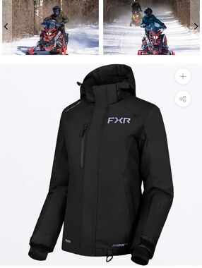 FXR Women's Black Insulated Snowmobile Jacket